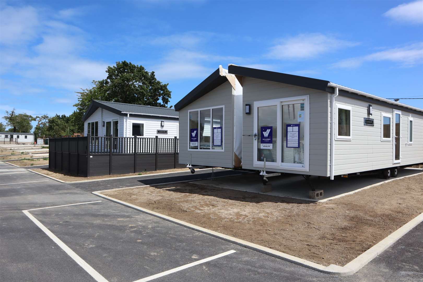 The new luxury lodges at Elmhurst caravan park, Eastchurch, Sheppey. Picture: John Nurden