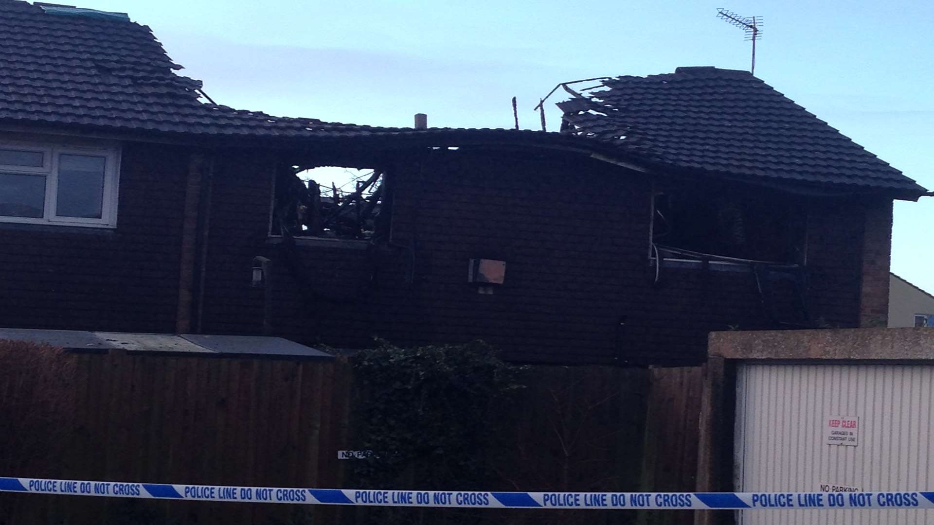 A police cordon has been thrown around the home