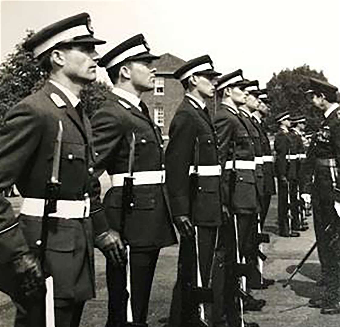 Mr Orminston and Mr Sansom both joined the RAF as a teenager. Picture: Harrier Lodge