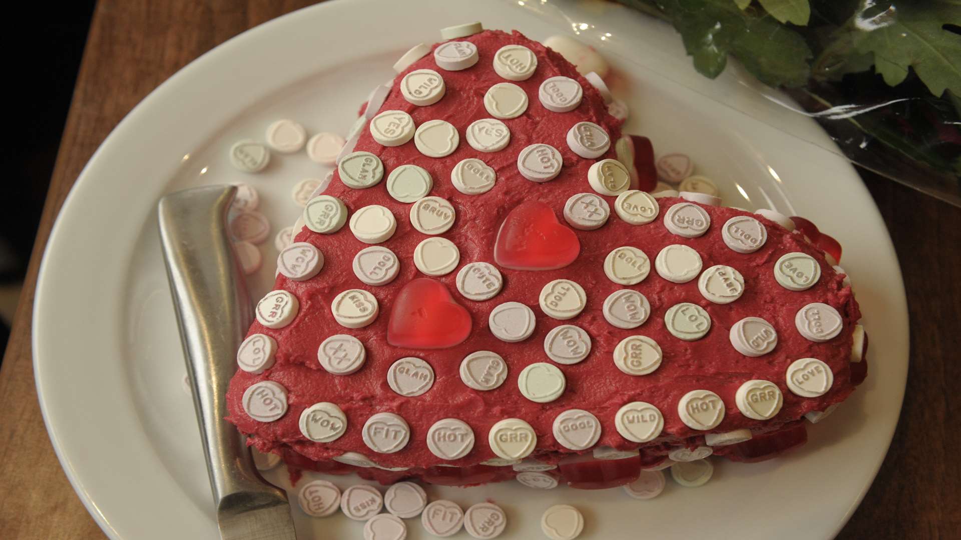 A cake made for the happy couple at Parkview Care Home