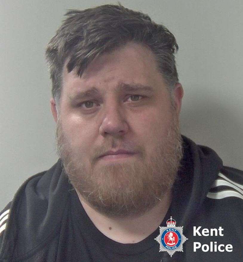 Andrew Rickards, 39, of Arden Drive, Ashford, was jailed for 34 months for various online sexual offences and indecent images. Picture: Kent Police