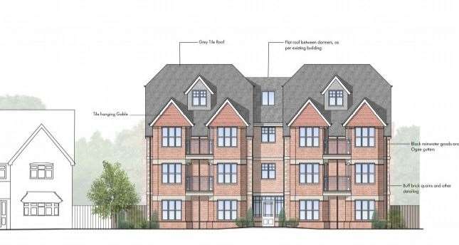 How the planned flats at Pembury Road in Tonbridge could look according to plans submitted to the council. Picture: RDJW Architects Limited