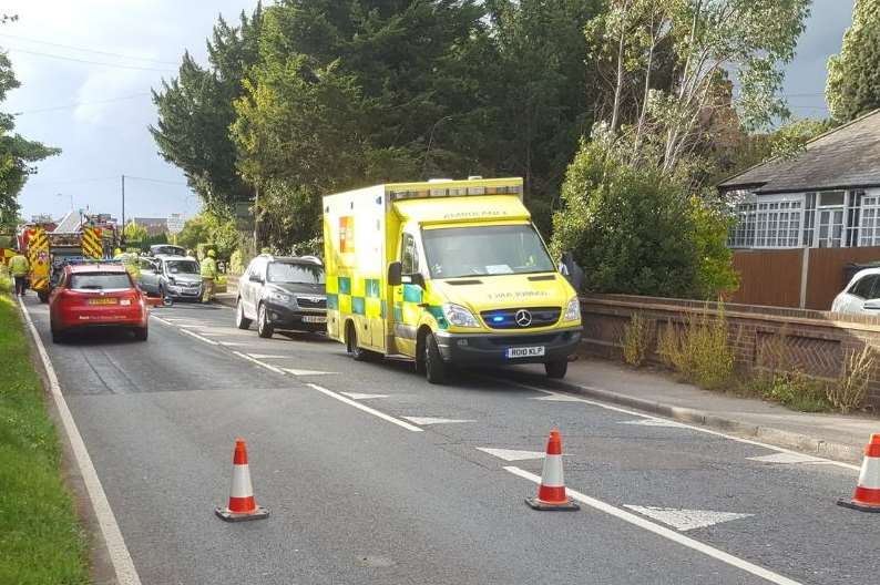 The cash closed the A2 at Newington, picture Matt Scott @matt123red