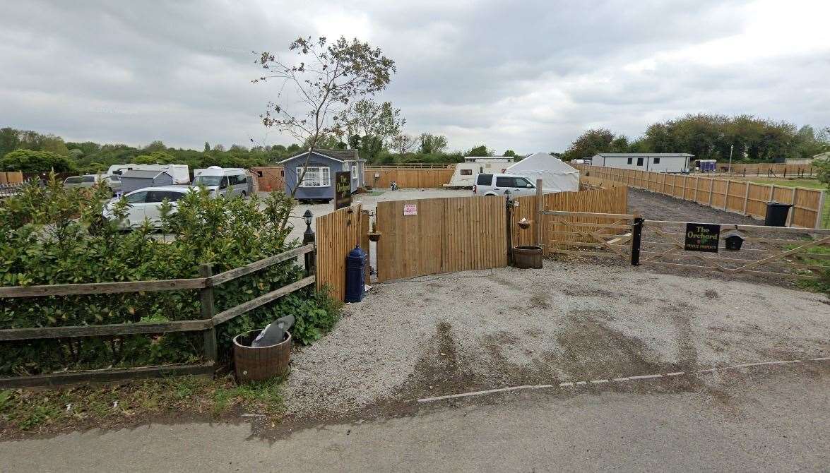 The traveller site in Lower Rainham Road pictured last year