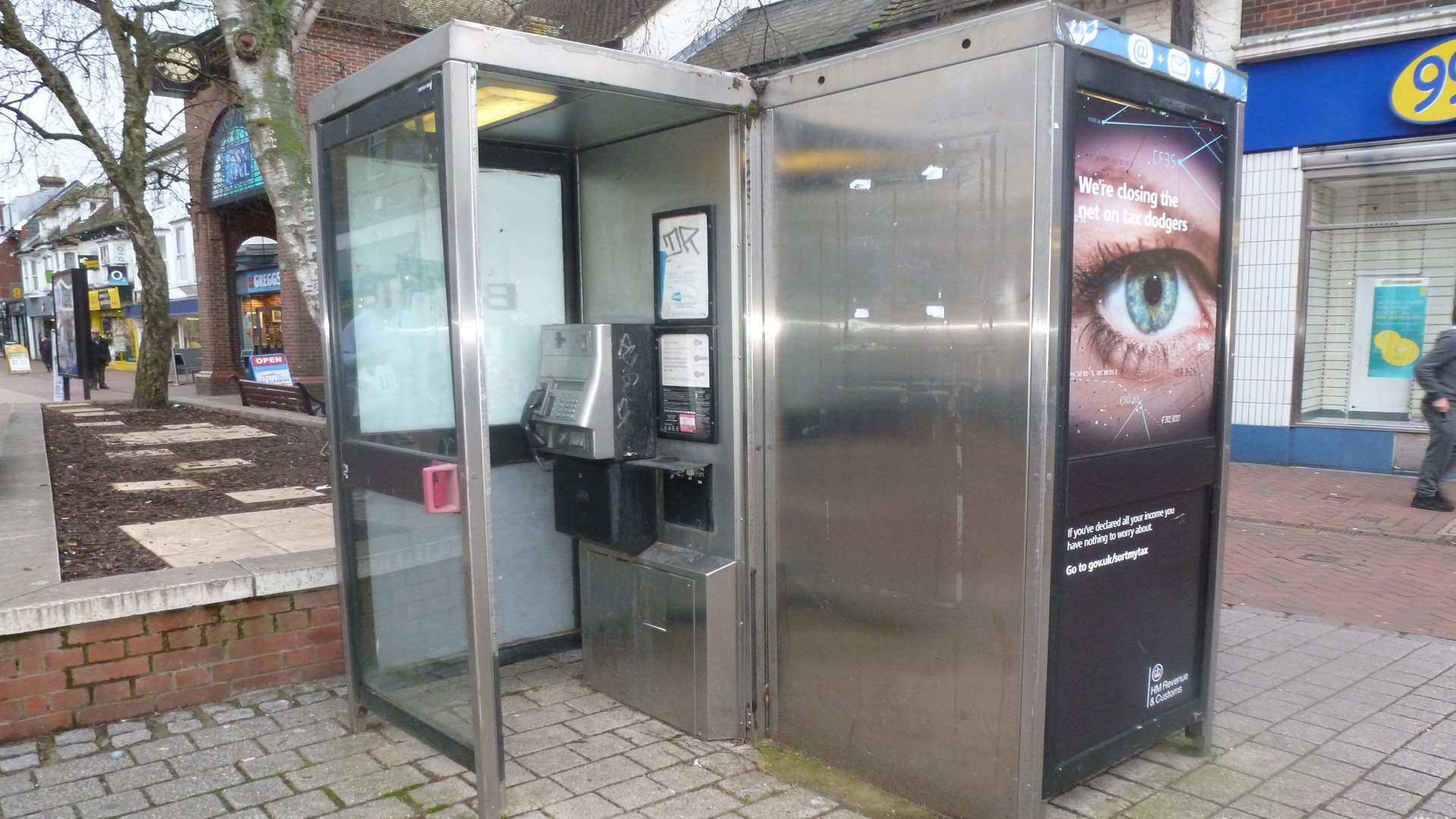 BT payphones in Ashford town centre. Picture: Josie Hannett