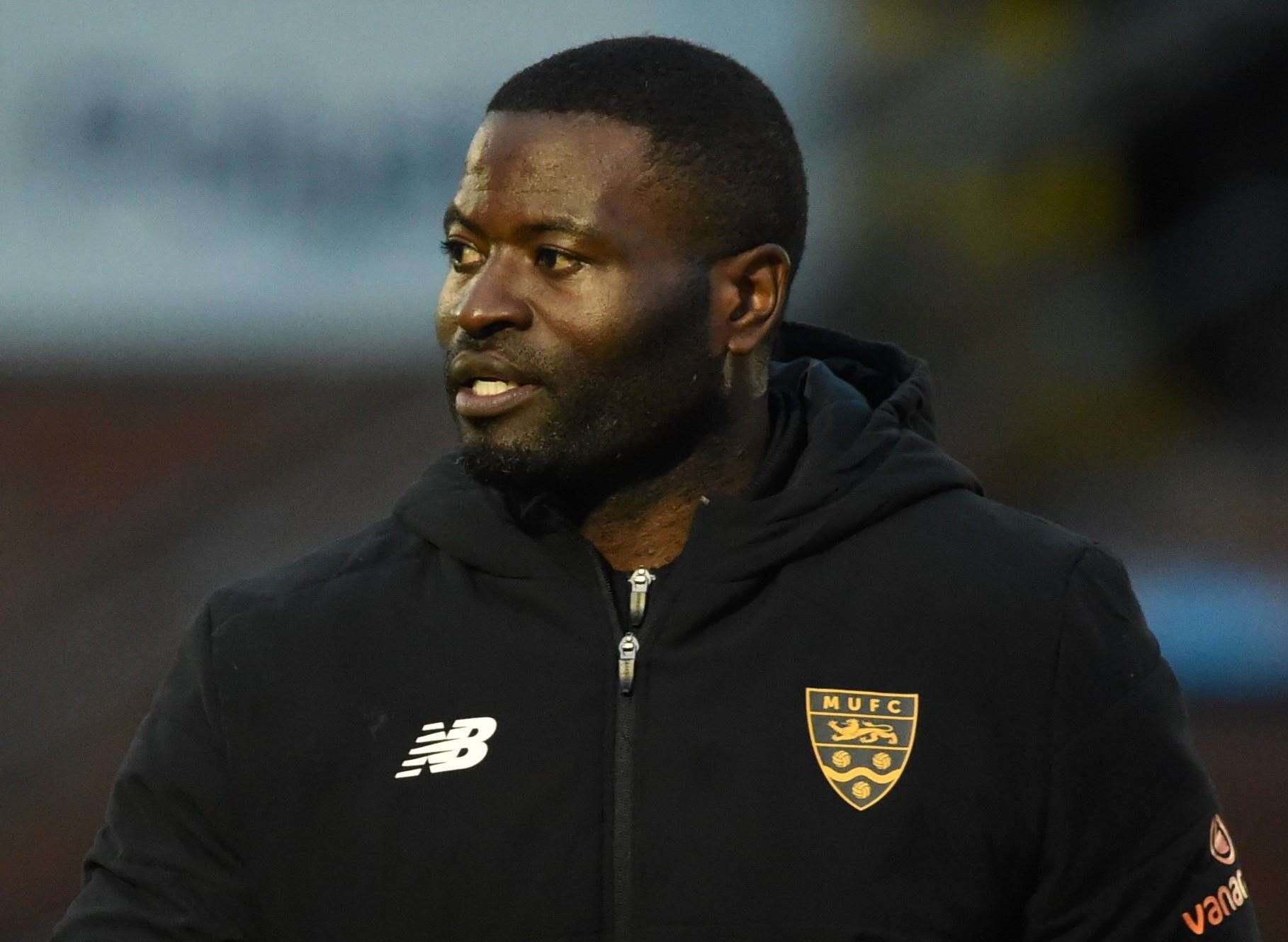 Maidstone United manager George Elokobi. Picture: Steve Terrell