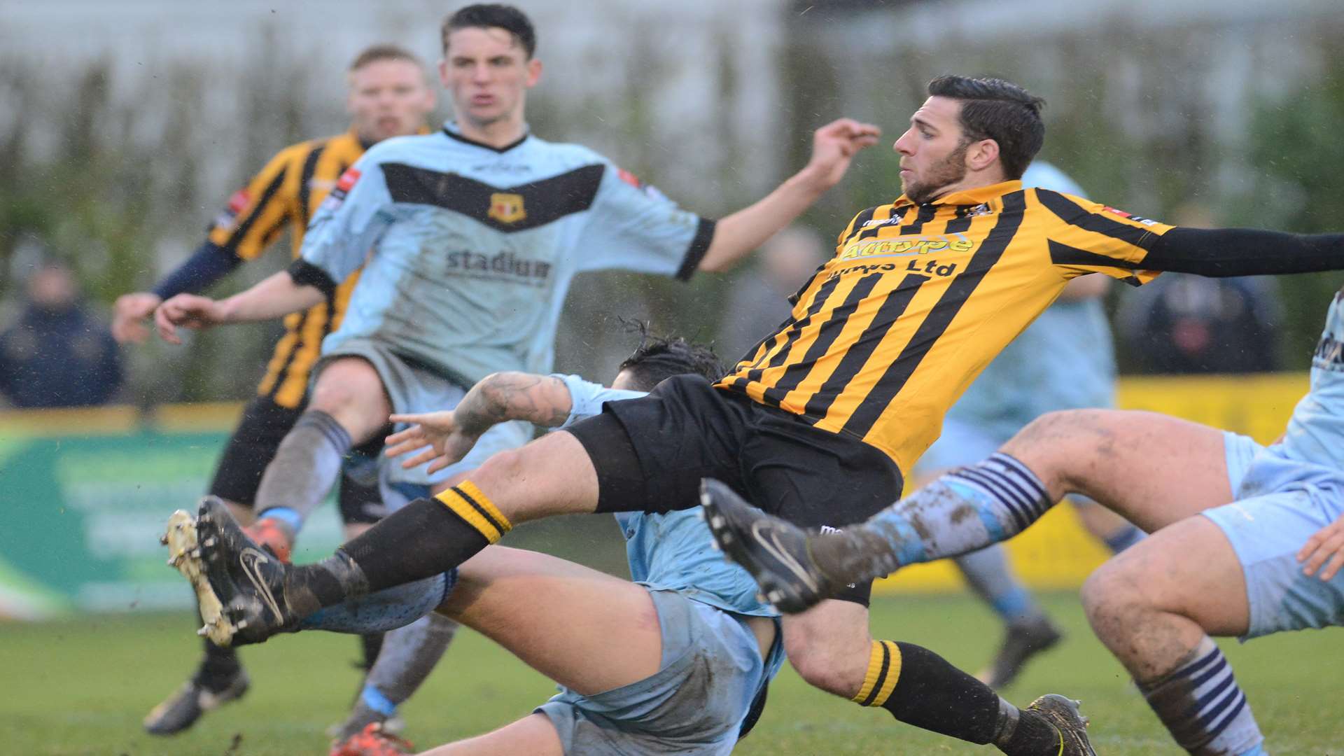 Ian Draycott was one of three Folkestone players named in the Ryman League, Division 1 South team of the year Picture: Gary Browne