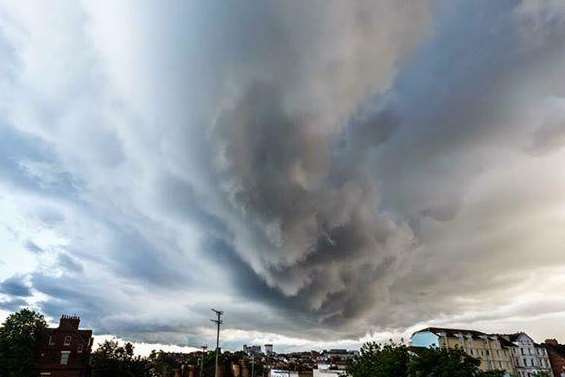 Lord Voldemort looking over Folkestone tonight. Picture: @SpottedFolkesto