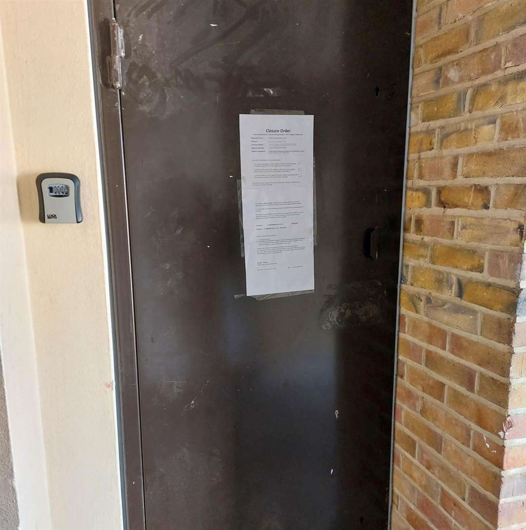 Police obtained a three-month closure order for the flat in Camden Square, Ramsgate, after being linked to drug dealing which attracted people at all hours of the day. Picture: Kent Police