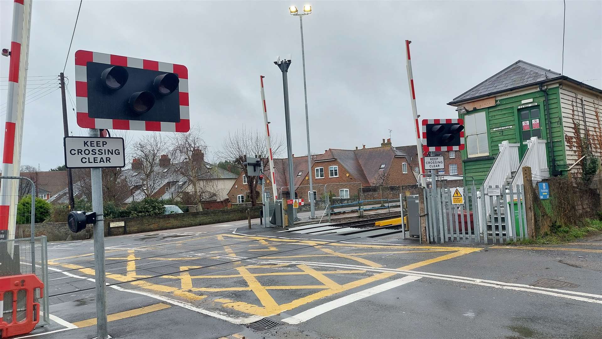 The Victorian signal box in Chartham is being kept