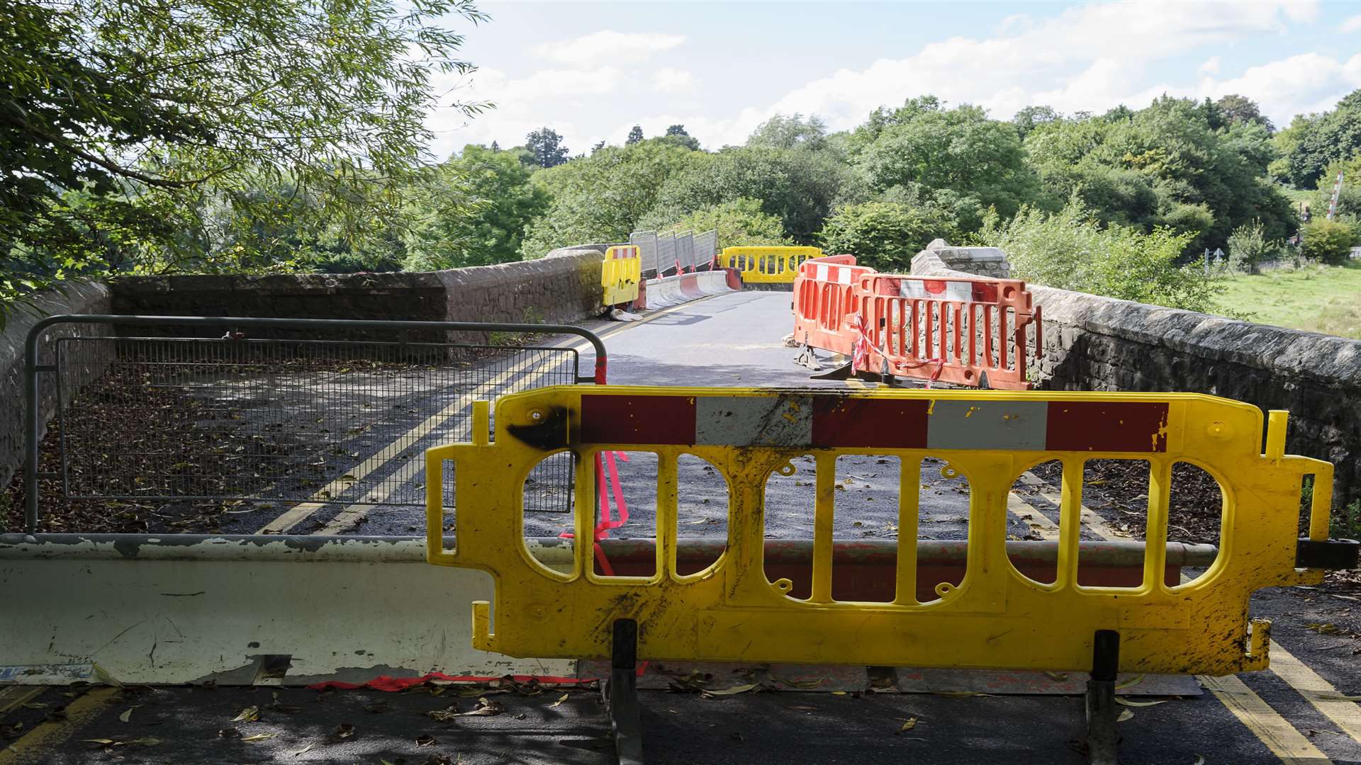 Teston Bridge was struck by a drink driver leaving it badly damaged.