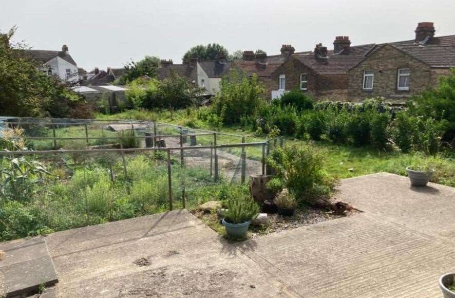 The garden of The Diamond in Dover. Picture: Rightmove