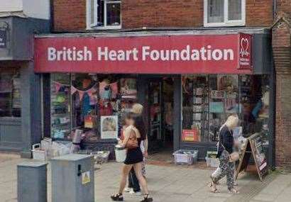 Joseph's ashes were initially donated to British Heart Foundation in Sevenoaks. Picture: Google