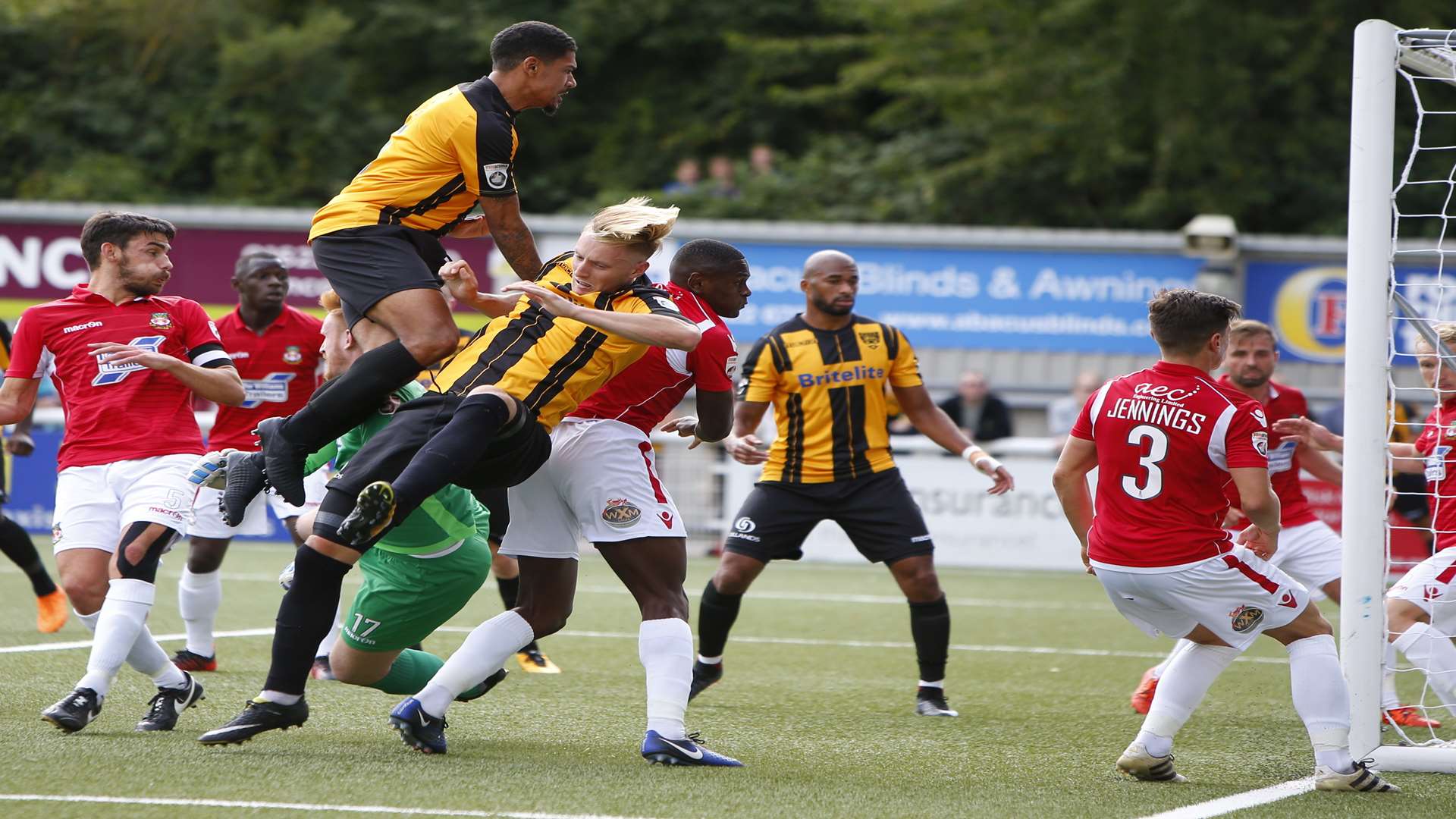 Maidstone put Wrexham under pressure. Picture: Andy Jones