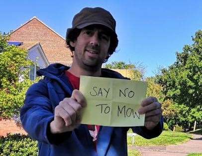 Nature campaigner Nik Mitchell has expressed outrage at KCC’s plan. Picture: Nik Mitchell