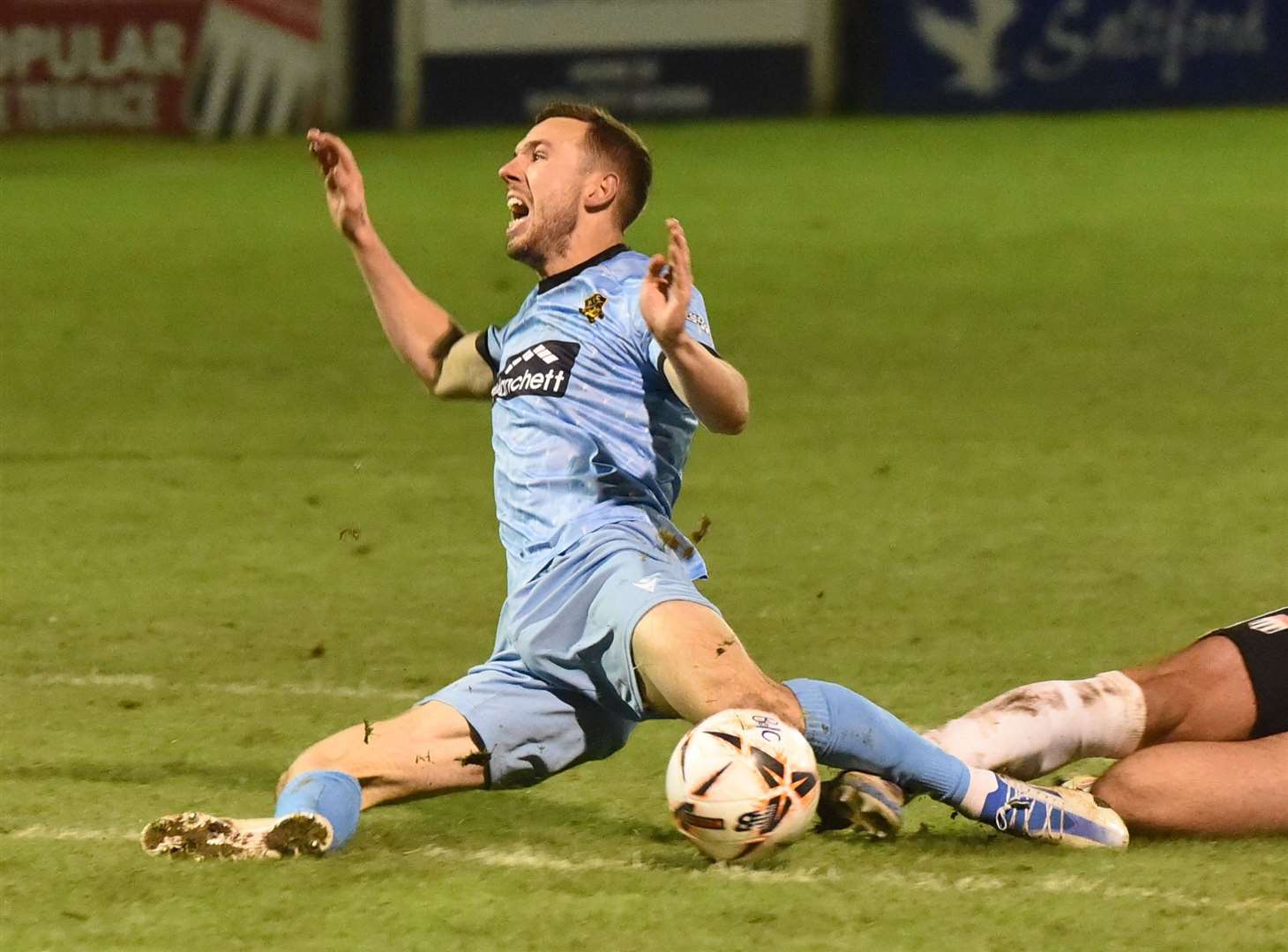 Greg Cundle made his Maidstone debut in a 3-3 draw at Bath on Tuesday. Picture: Steve Terrell