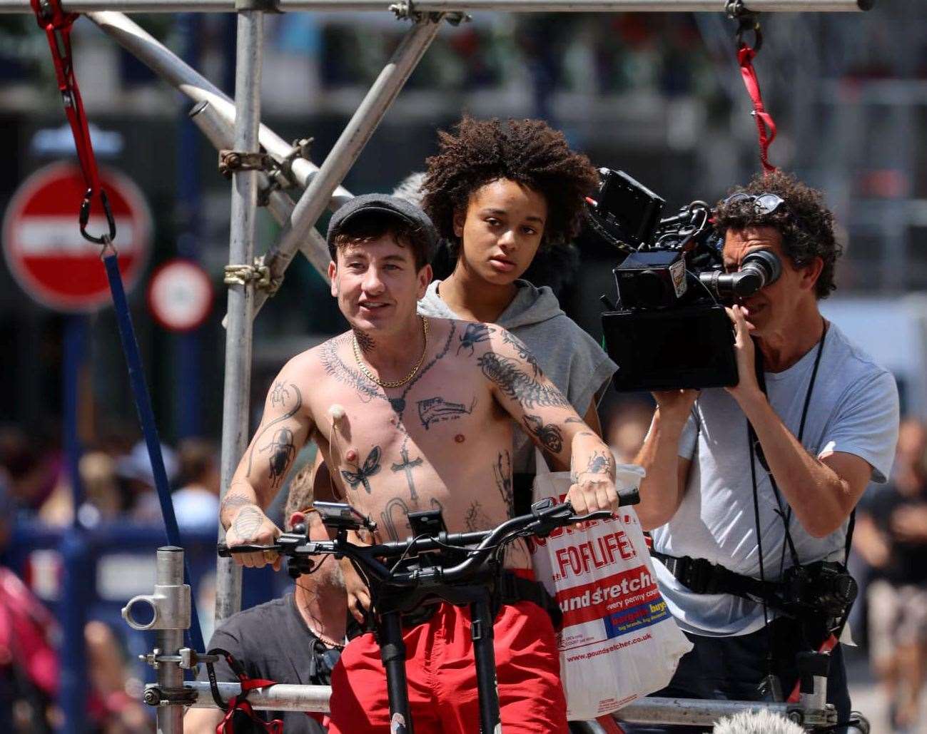 Barry Keoghan was spotted filming in Gravesend last year. Picture: Mark Dillen, Skyshark Media Ariel Imagery