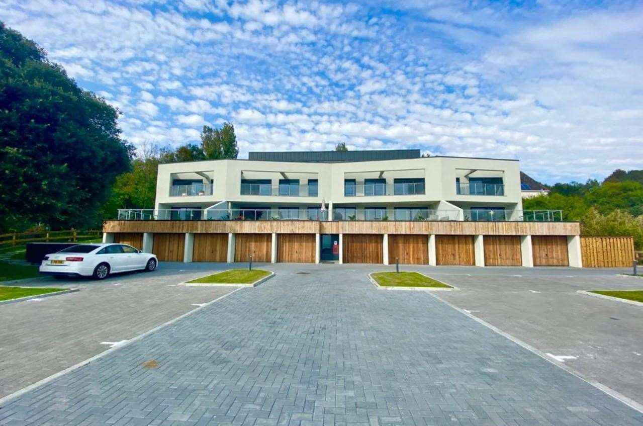 The two-bed penthouse apartment occupies the whole of the top floor of the development off Seabrook Road. Picture: Zoopla / CR Child & Partners