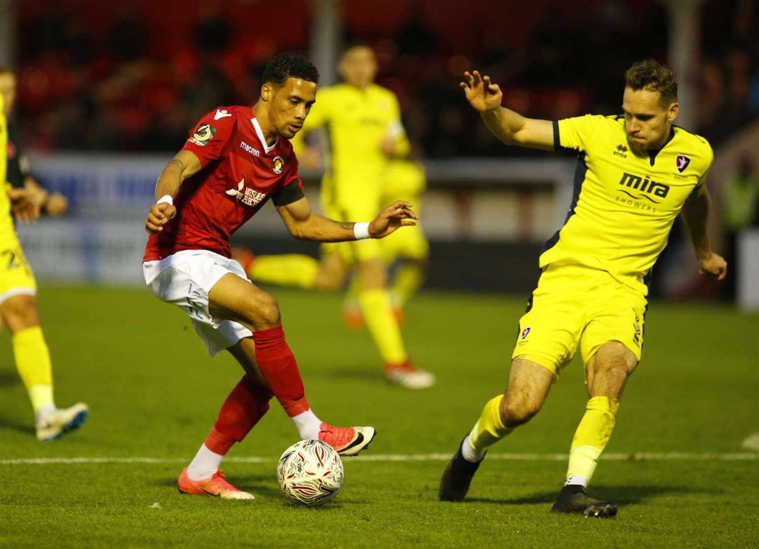 Corey Whitely takes on the Cheltenham defence during the first game Picture: Andy Jones