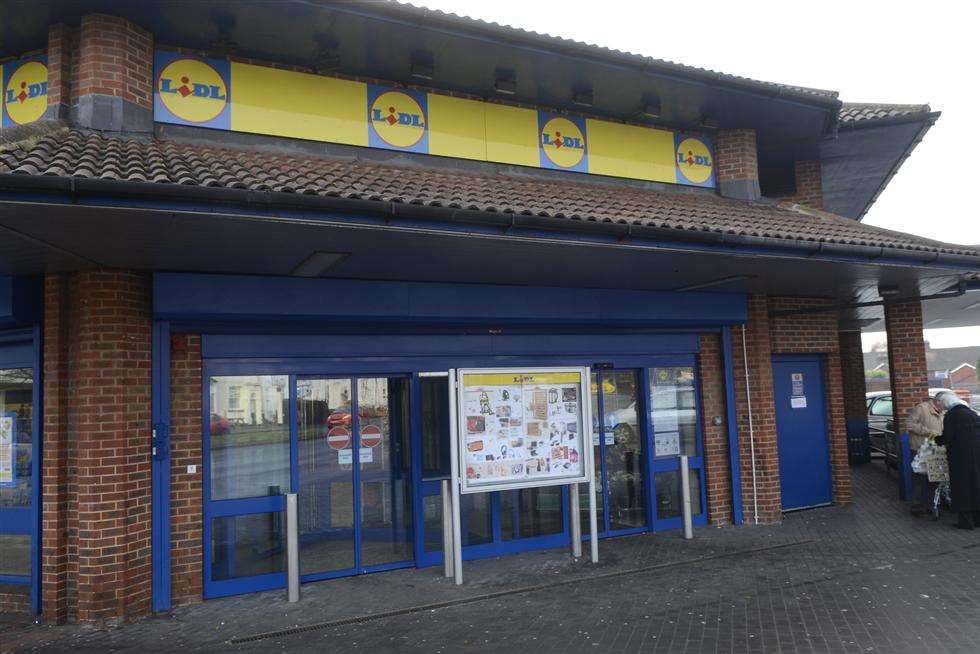 The Lidl store in New Street, Ashford