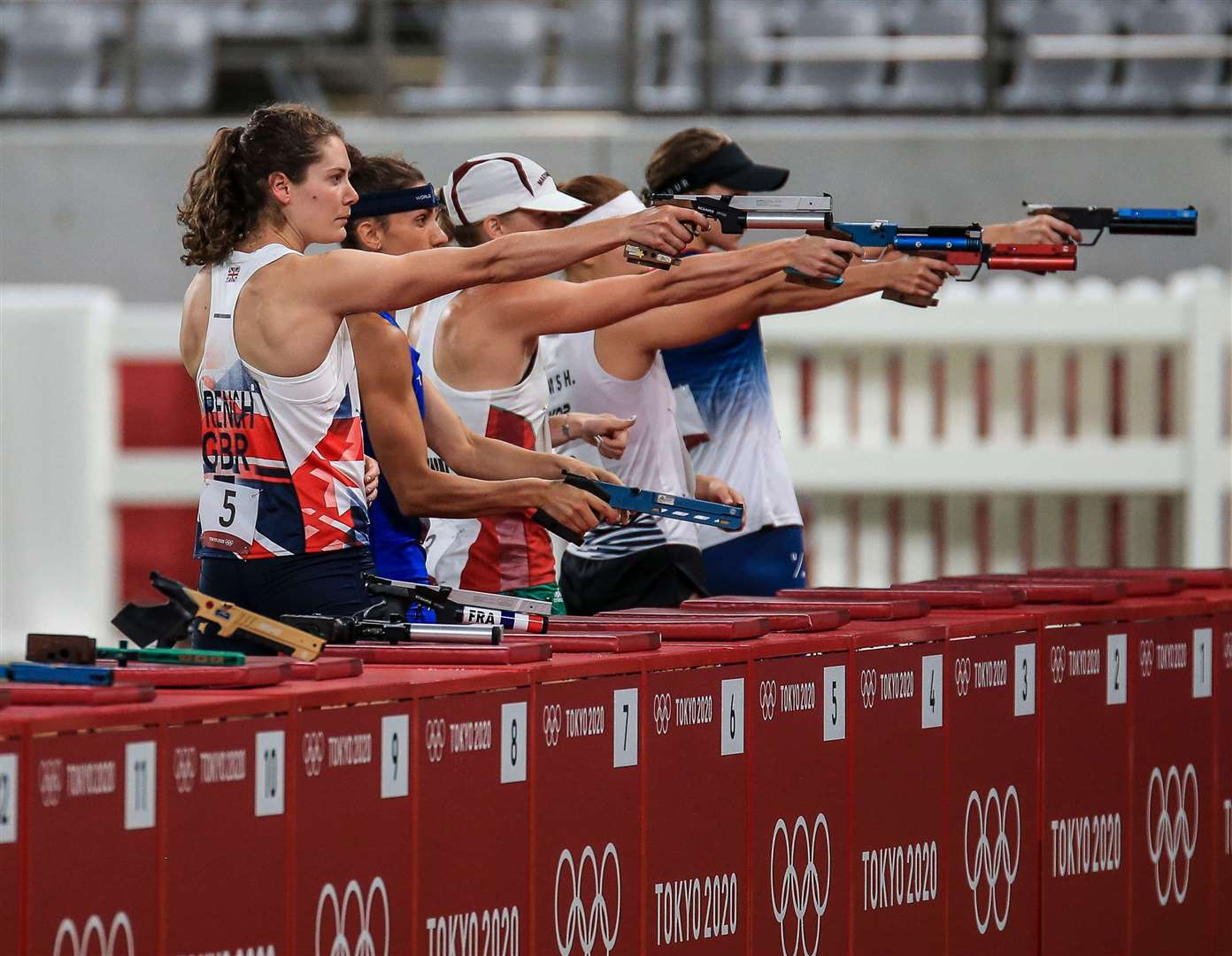 Kate French takes aim in Tokyo. Picture: UPIM Media (49974495)