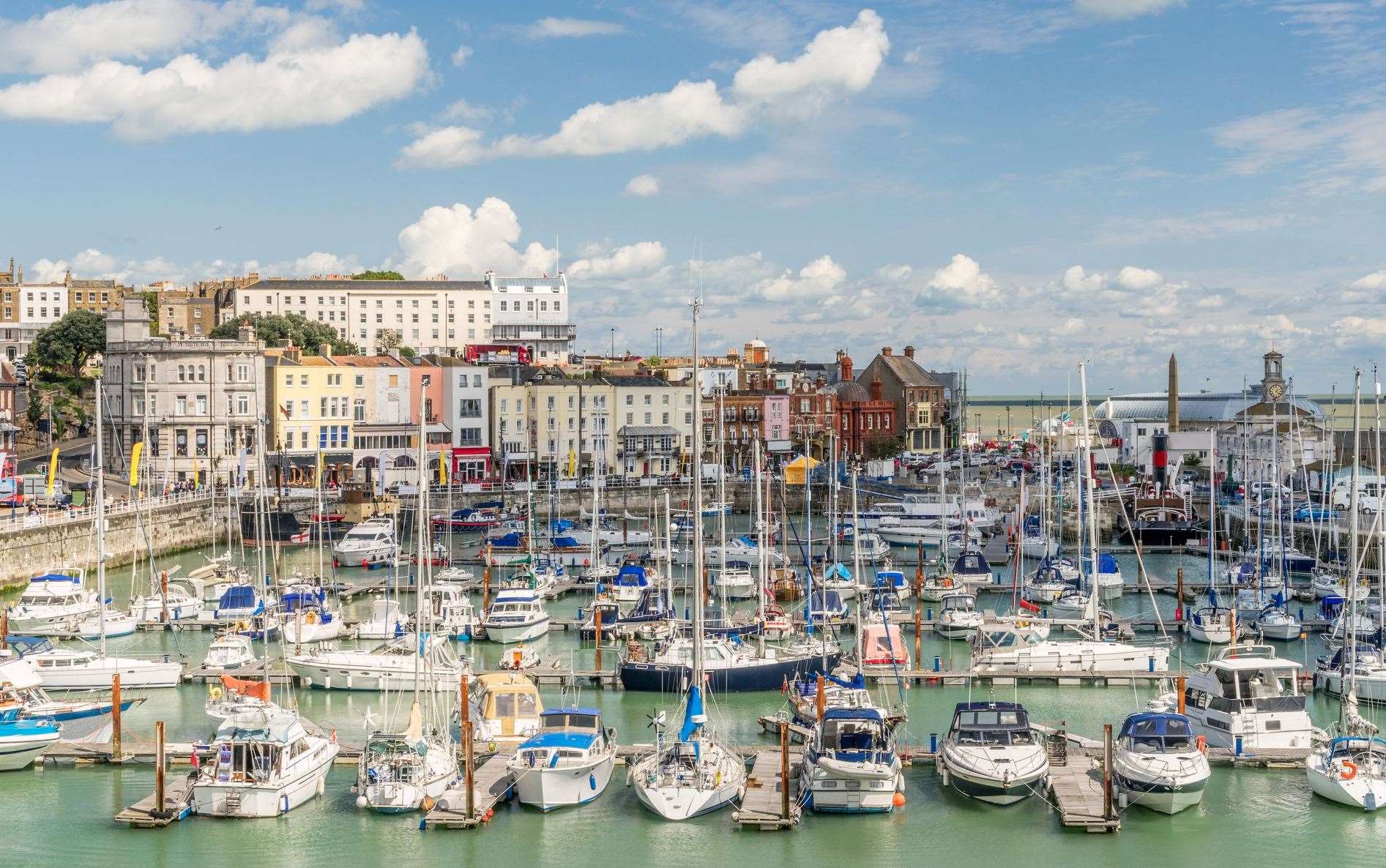 Ramsgate’s marina is, surely, one of the most picturesque spots in Kent