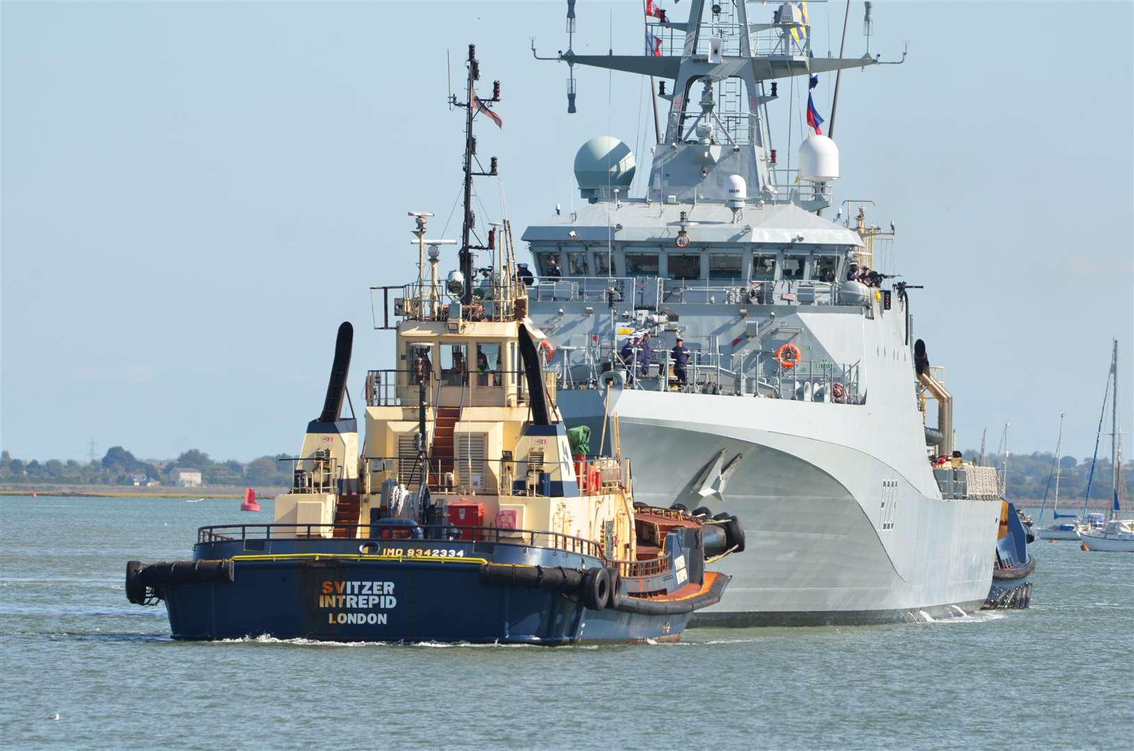 HMS Medway arrives in Chatham in 2019