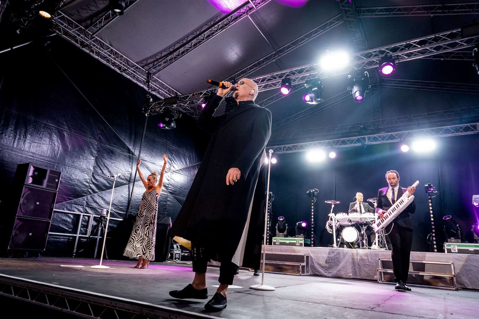 The Human League performed on the first night of the Rochester Castle Concerts. Picture: Peter Willson