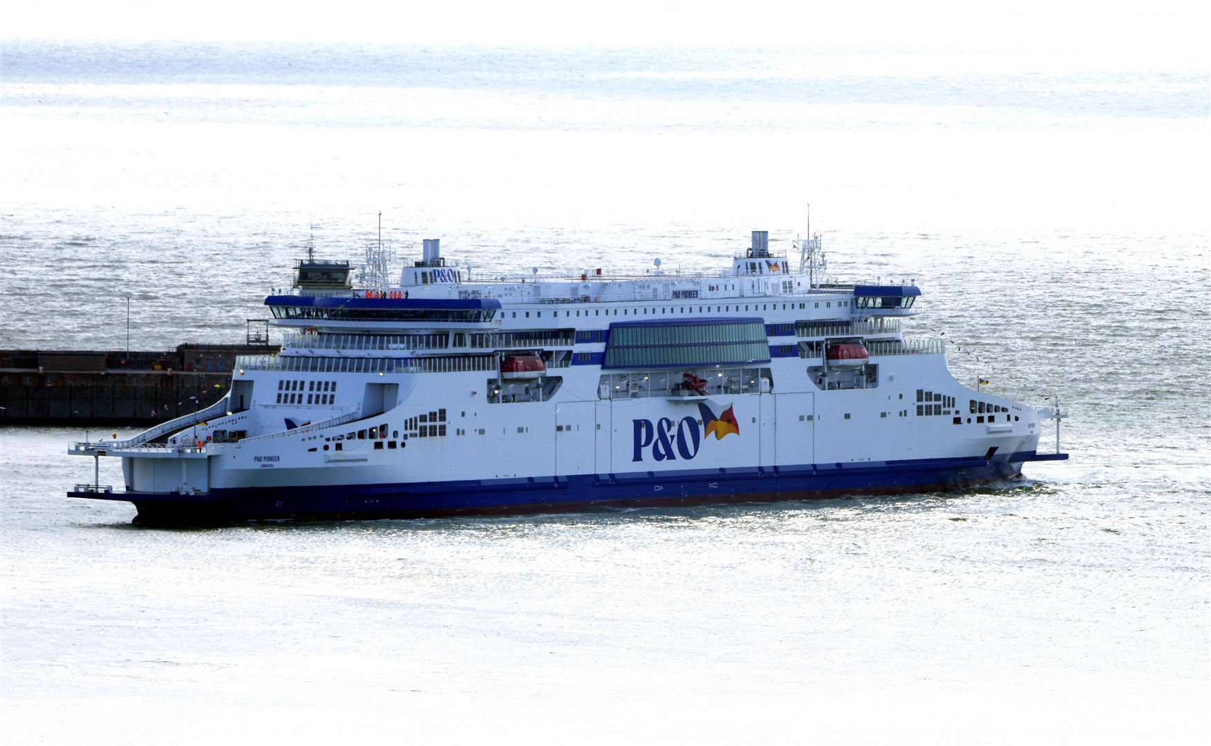 P&O says passengers will get on the next available ferry – even if queues mean they miss the one they are booked on. Picture: Barry Goodwin