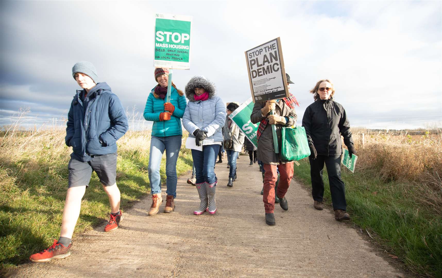 Fields and Fresh Air Faversham protestors. Picture: Tilly Bayes