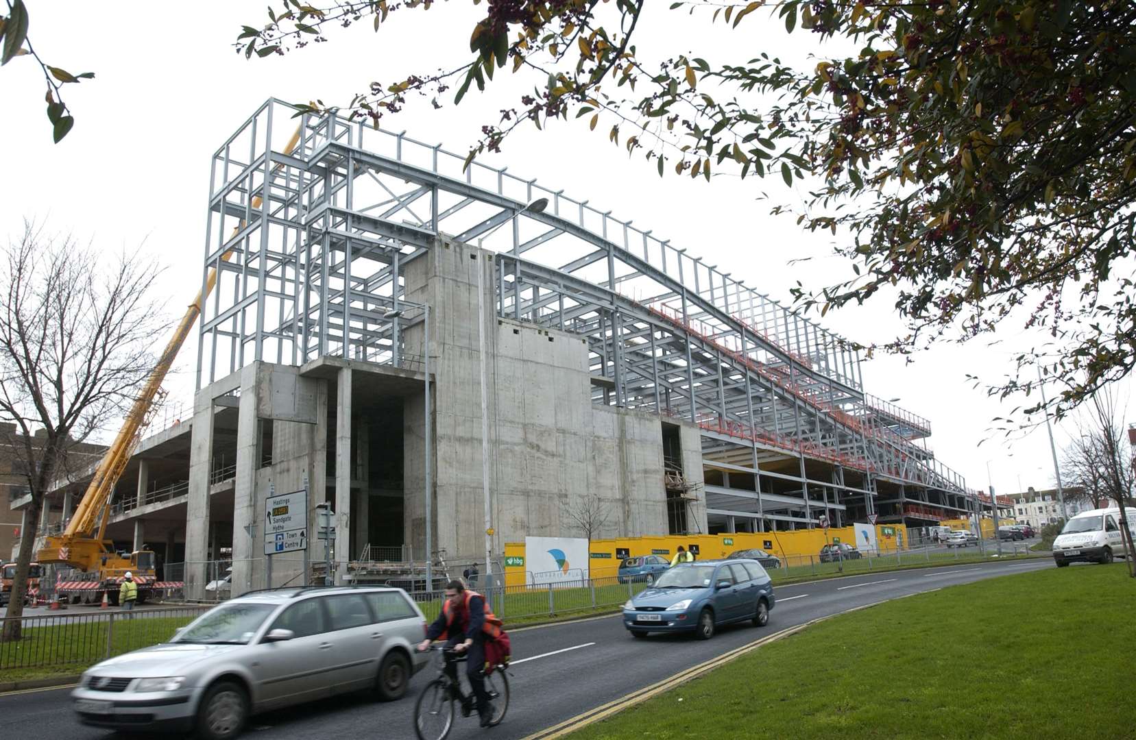 Progress on the Bouverie Place shopping centre in Folkestone