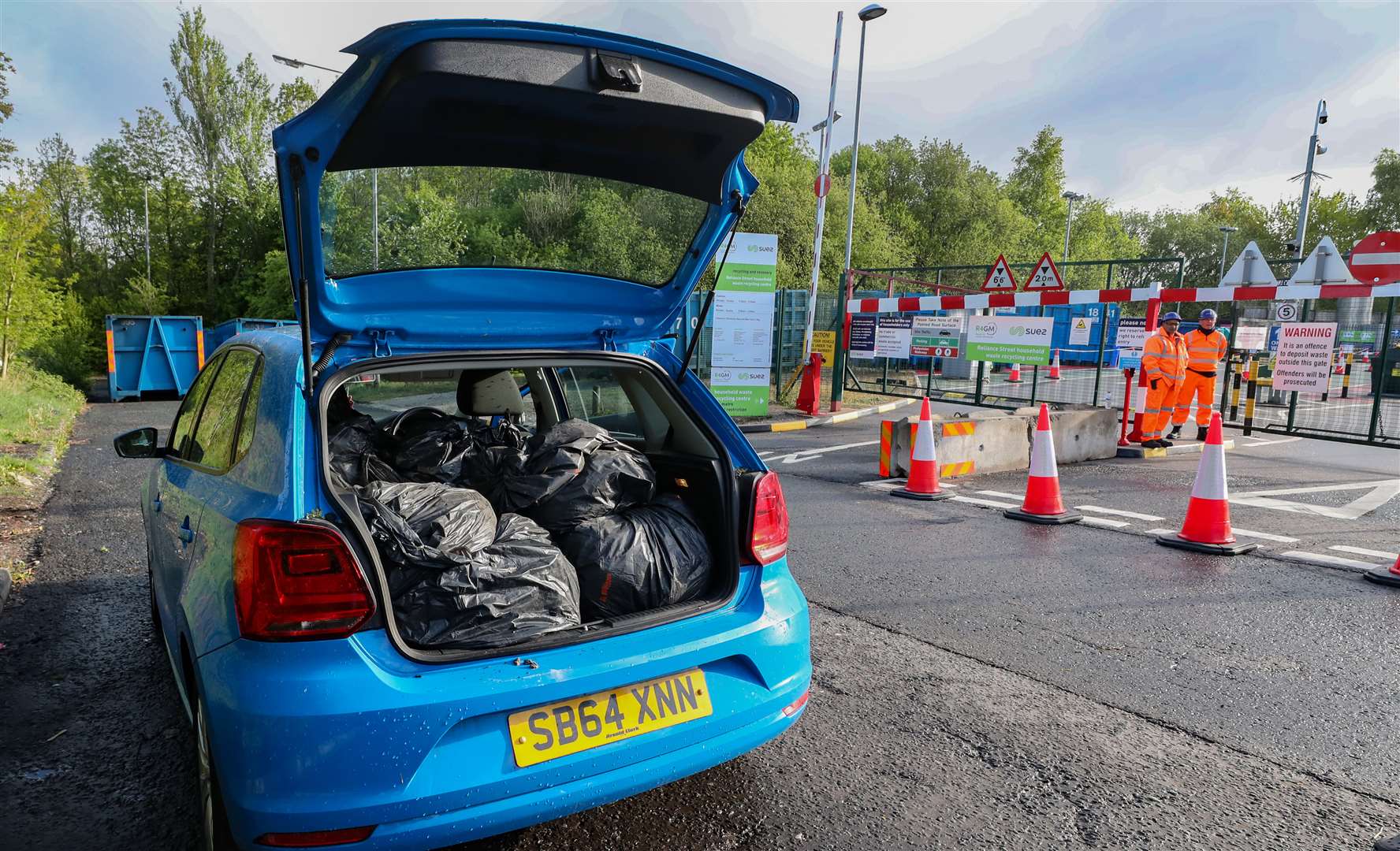 Most waste sites closed when Britain went into lockdown at the end of March (Peter Byrne/PA)