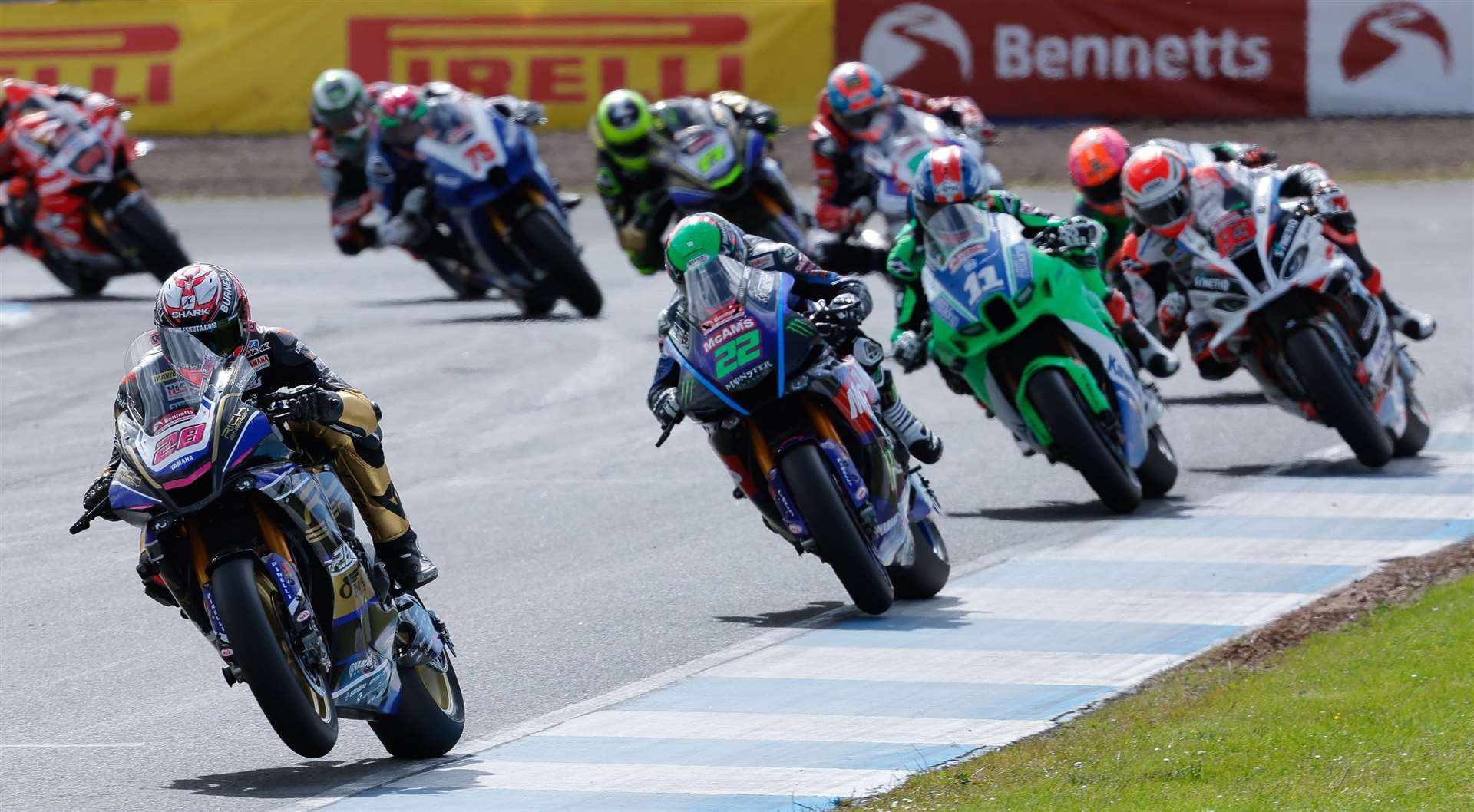 Lydd's Bradley Ray (No.28) speeds up at Knockhill. Picture: Ian Hopgood Photography