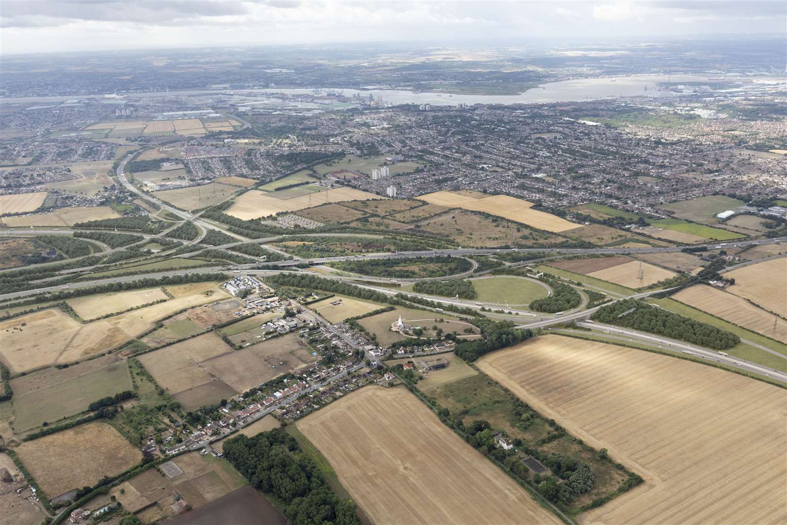 Proposed view of A13 and A1089 looking south, Lower Thames Crossing. Pic Joas Souza Photographer