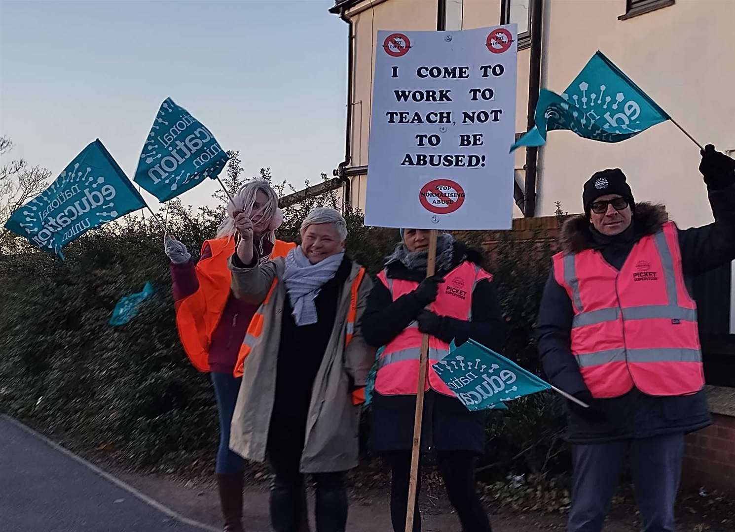 The school will be closed today and tomorrow due to strike action. Picture: NEU