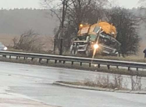 A tanker was involved in the A249 crash. Picture: @bigbill1992