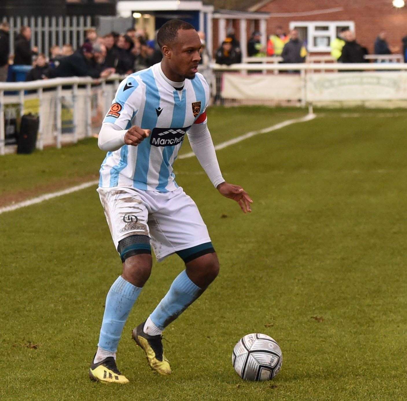 Maidstone United defender Gavin Hoyte is captaining the side in George Elokobi's absence Picture: Steve Terrell