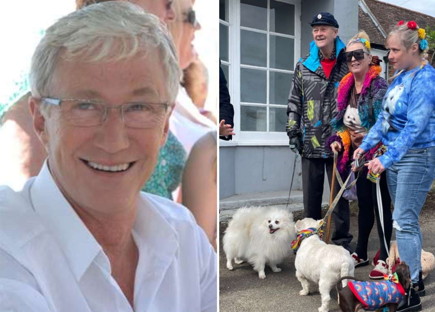 Fans gather in Aldington ahead of Paul O'Grady's funeral procession through the village