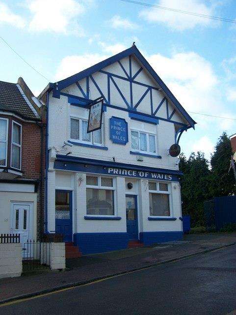 The Prince of Wales pub in Cecil Road, Rochester