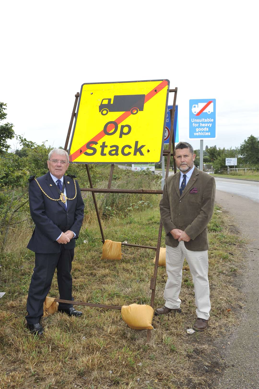 Sandwich Mayor, Paul Graeme and Cllr MJ Holloway