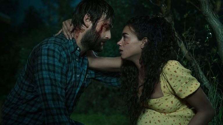 Douglas Booth and Hannah John-Kamen in Unwelcome