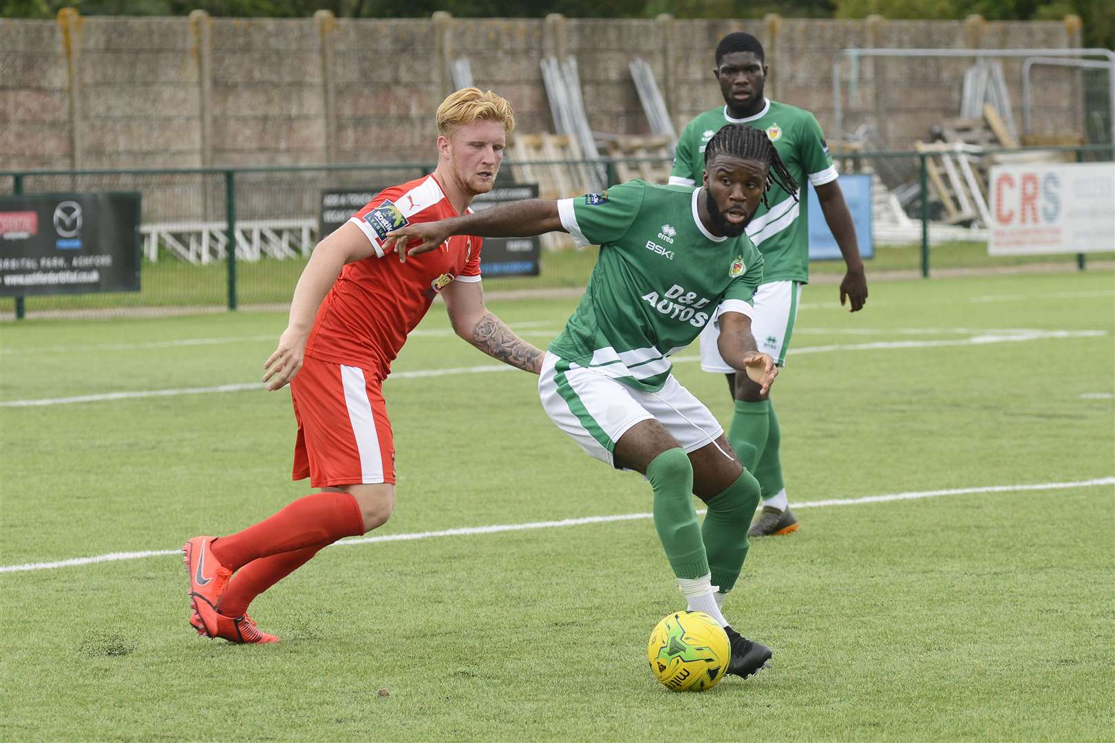 The floodlights at Ashford's Homelands ground need replacing Picture: Paul Amos