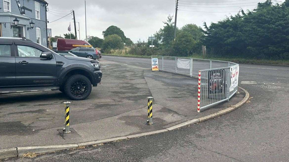 Kent County Council has ordered the removal of the barrier and says it poses a 'public safety concern'. Picture: Dean Miller