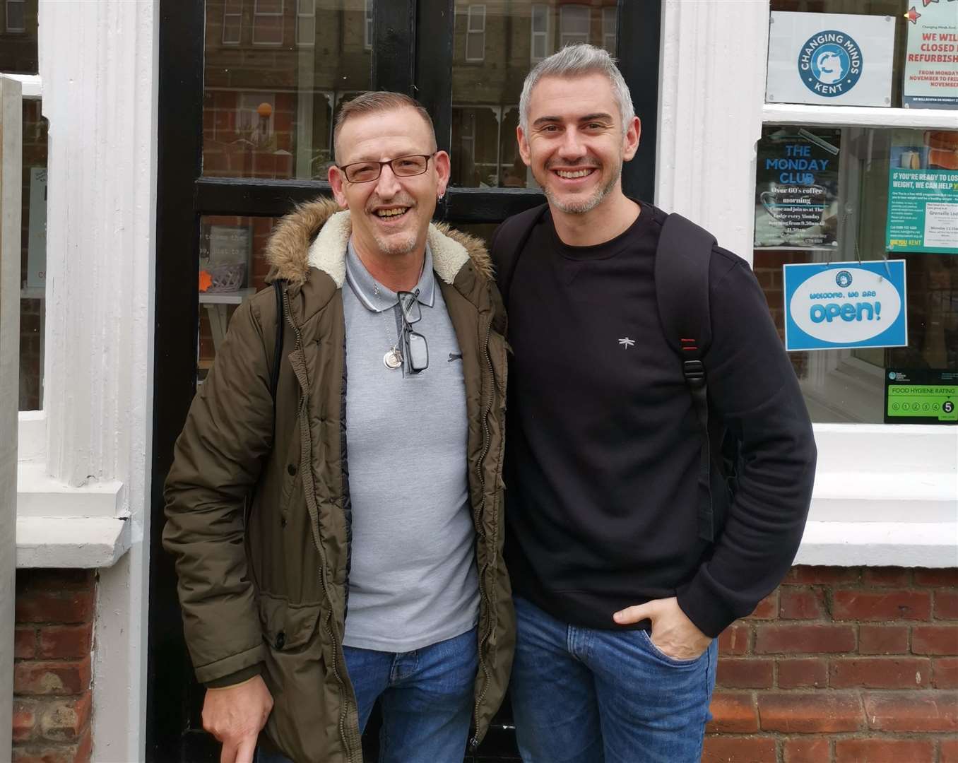 Stuart Taylor with Colin Rouse from Changing Minds Kent