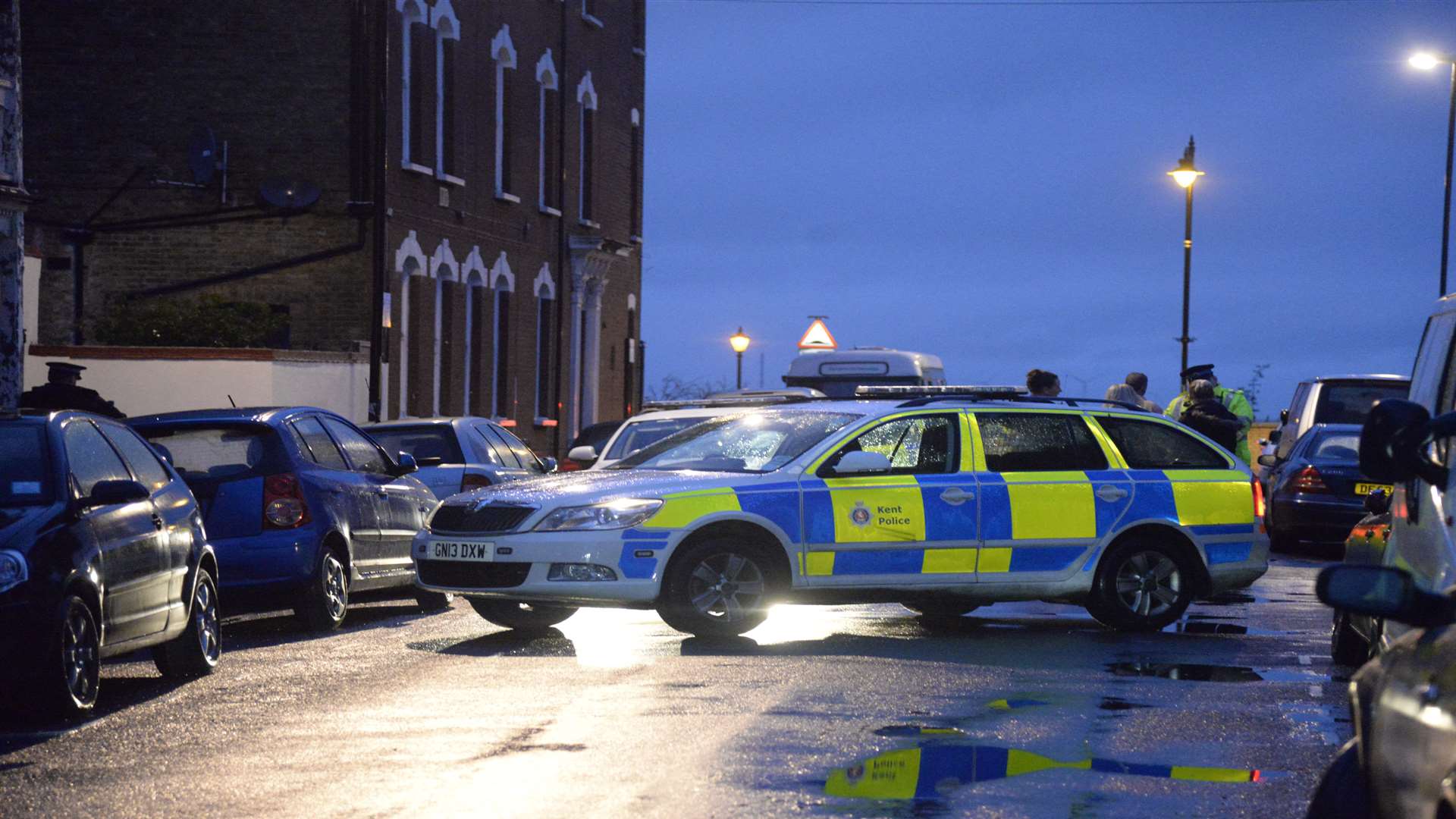 A number of officers were called to the property. Picture: Chris Davey