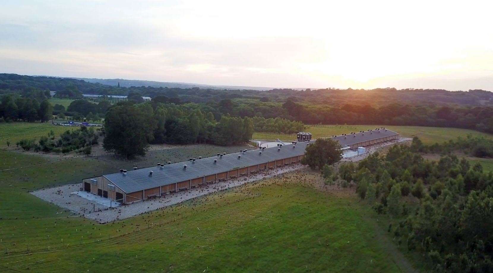 A similar chicken shed to the three proposed at Chainhurst