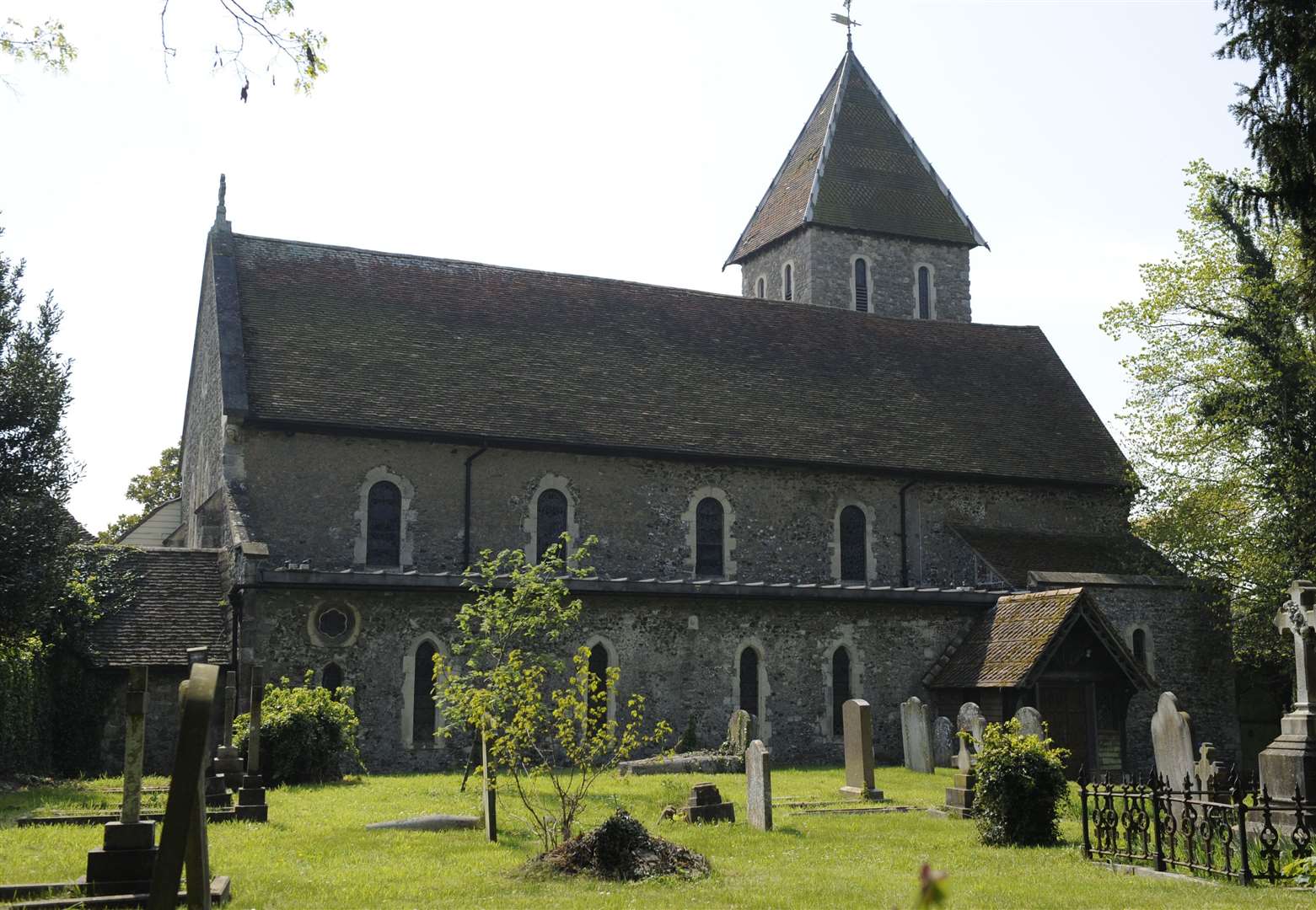 The funeral of Peaches took place at the church next door to the home she spent much of her childhood in at Davington, Faversham. Picture: Tony Flashman