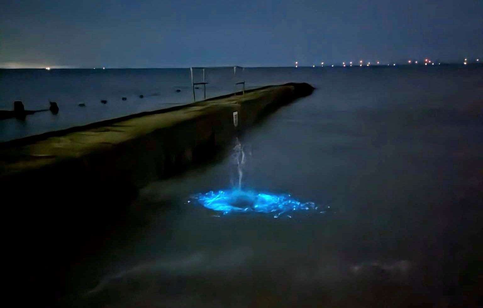 Bioluminescence was spotted in Warden Point, Eastchurch. Picture: Ben Gruber