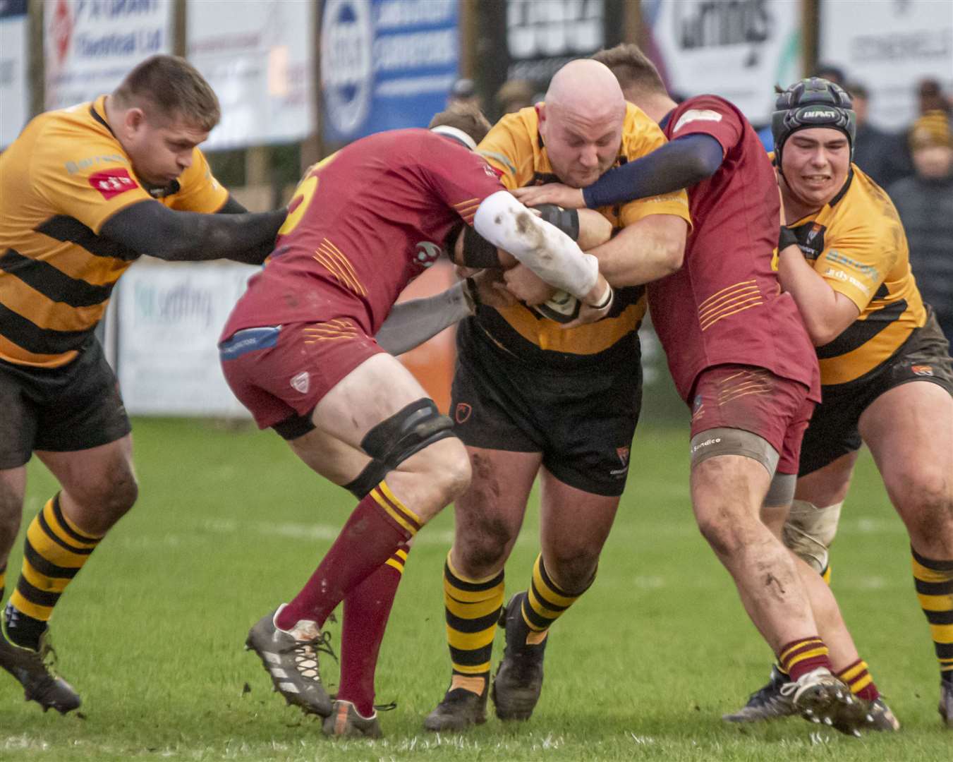 Danny Herriott battling for Canterbury. Picture: Phillipa Hilton