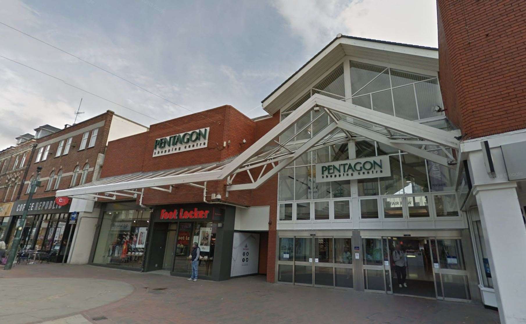 The Pentagon Shopping Centre in Chatham High Street. Picture: Google